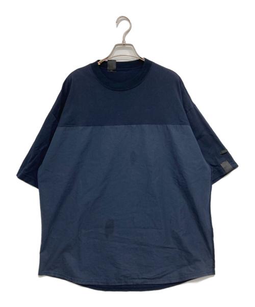 N.HOOLYWOOD（エヌ ハリウッド）N.HOOLYWOOD (エヌ ハリウッド) 切替Tシャツ ネイビー サイズ:SIZE40の古着・服飾アイテム