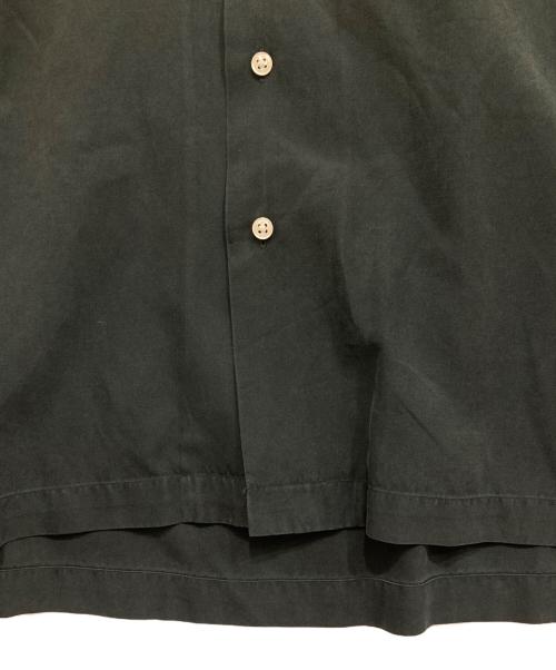 POLO RALPH LAUREN（ポロ・ラルフローレン）POLO RALPH LAUREN (ポロ・ラルフローレン) シルク混オープンカラー半袖シャツ ブラック サイズ:XLの古着・服飾アイテム