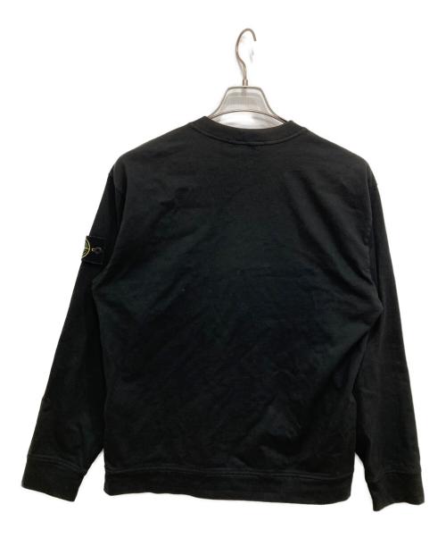STONE ISLAND（ストーンアイランド）STONE ISLAND (ストーンアイランド) HEAVY COTTON JERSEY GARMENT DYED ブラック サイズ:Sの古着・服飾アイテム