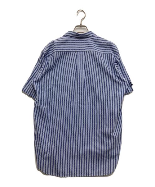 COMME des GARCONS SHIRT（コムデギャルソンシャツ）COMME des GARCONS SHIRT (コムデギャルソンシャツ) 90’s半袖ストライプ開襟シャツ ブルー サイズ:Sの古着・服飾アイテム