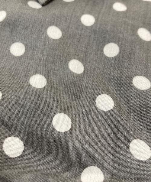 BLACK COMME des GARCONS（ブラックコムデギャルソン）BLACK COMME des GARCONS (ブラックコムデギャルソン) ドット柄切替半袖シャツ ブラック サイズ:Lの古着・服飾アイテム