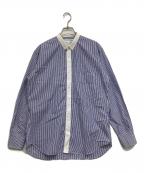 COMME des GARCONS SHIRTコムデギャルソンシャツ）の古着「長袖ストライプシャツ」｜ブルー