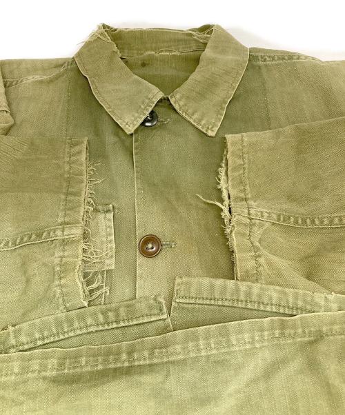 US ARMY（ユーエスアーミー）US ARMY (ユーエスアーミー) 50’sユーティリティーシャツ グリーン サイズ:freeの古着・服飾アイテム