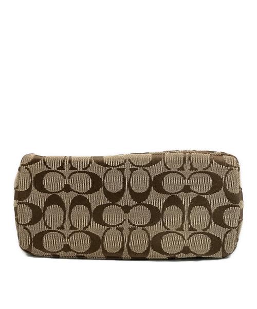 COACH（コーチ）COACH (コーチ) シグネチャーワンショルダーバッグ ベージュの古着・服飾アイテム