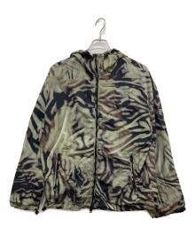 DIESEL（ディーゼル）の古着「J-LEOPOLD-ZEBRA/レオパード柄ジャケット」｜ベージュ