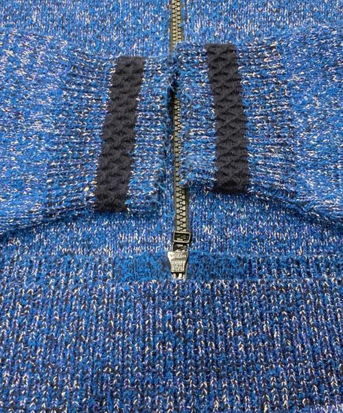 crepuscule（クレプスキュール）crepuscule (クレプスキュール) EX DRIVERS KNIT ブルー サイズ:FREEの古着・服飾アイテム