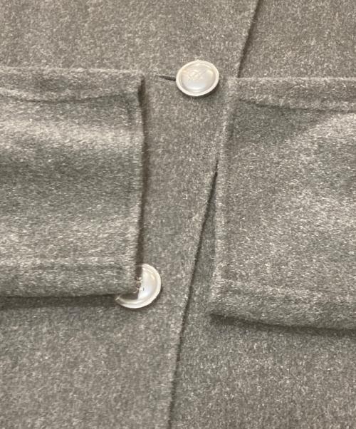 Aquascutum（アクアスキュータム）Aquascutum (アクアスキュータム) カシミヤ混ロングコート チャコールグレー サイズ:不明の古着・服飾アイテム