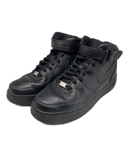 NIKE（ナイキ）NIKE (ナイキ) AIR FORCE 1 MID ’07 ブラック サイズ:27cmの古着・服飾アイテム