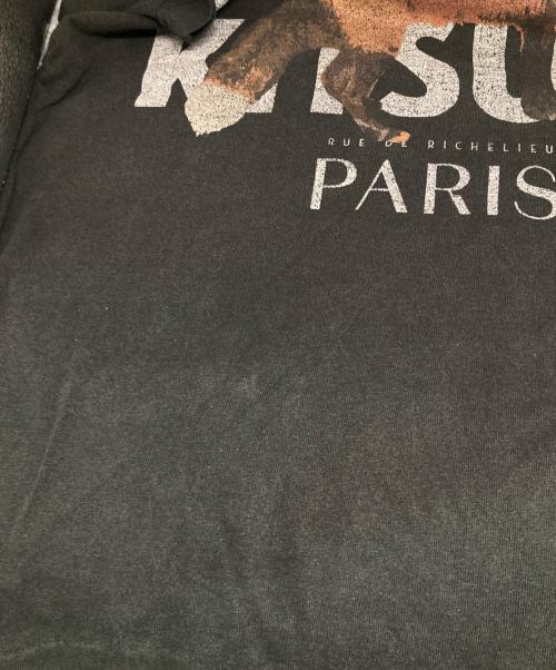 maison kitsune（メゾンキツネ）MAISON KITSUNE (メゾンキツネ) JP EXCLUSIVE FOX TEE ブラック サイズ:Sの古着・服飾アイテム