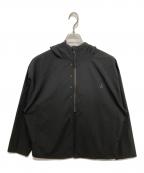 CONTE STRUTコンテストラット）の古着「HALF-ZIP HOODIE SHIRT -2.COLOR-」｜ブラック