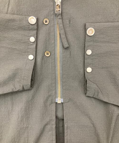 CONTE STRUT（コンテストラット）conte strut (コンテストラット) HALF-ZIP HOODIE SHIRT -2.COLOR- ブラック サイズ:Lの古着・服飾アイテム