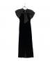 ANDRESD (アンドレスド) drape velour dress ブラック サイズ:S：12000円