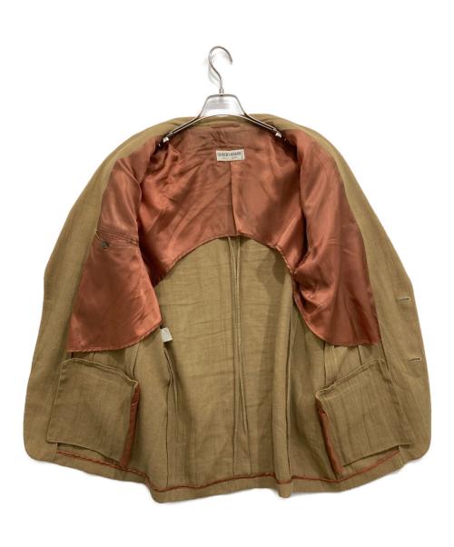 GIORGIO ARMANI（ジョルジオアルマーニ）GIORGIO ARMANI (ジョルジオアルマーニ) 90’sテーラードジャケット ベージュ サイズ:40の古着・服飾アイテム