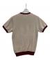 BEAMS PLUS (ビームスプラス) Knit Tee Jacquard ベージュ×ボルドー サイズ:M：6000円