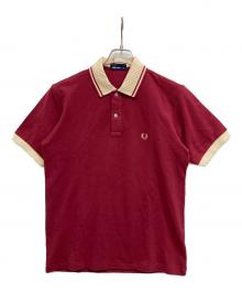 FRED PERRY（フレッドペリー）の古着「クラシックリブピケ/ポロシャツ」｜レッド