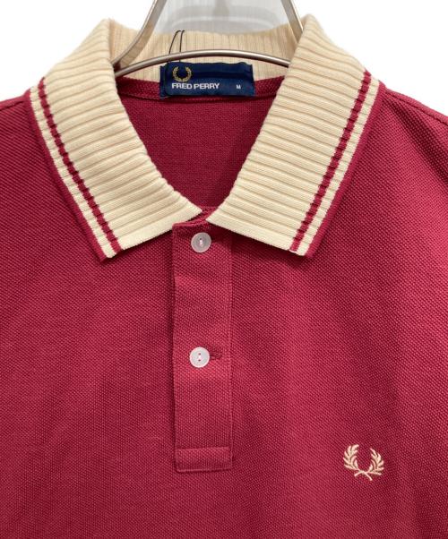 FRED PERRY（フレッドペリー）FRED PERRY (フレッドペリー) クラシックリブピケ/ポロシャツ レッド サイズ:M 未使用品の古着・服飾アイテム