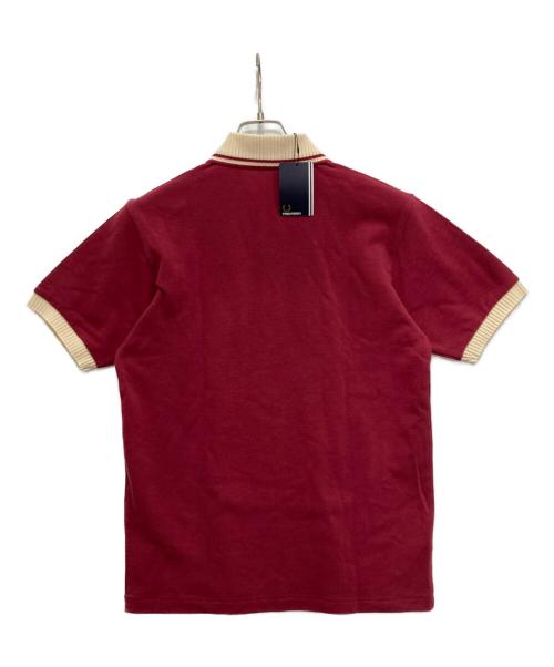 FRED PERRY（フレッドペリー）FRED PERRY (フレッドペリー) クラシックリブピケ/ポロシャツ レッド サイズ:M 未使用品の古着・服飾アイテム