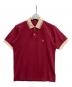 FRED PERRY（フレッドペリー）の古着「クラシックリブピケ/ポロシャツ」｜レッド