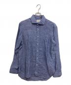 FAIRFAX×cotonificio albiniフェアファックス×コトニフィーチョ アルビニ）の古着「リネンシャツ」｜ブルー