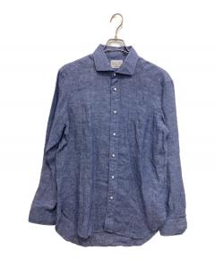 中古・古着通販】FLAX (フラックス) 長袖シャツ 90'sリネンシャツ