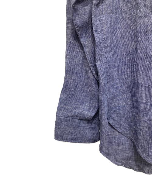 FAIRFAX（フェアファックス）FAIRFAX (フェアファックス) Cotonificio Albini (コトニフィーチョ アルビニ) リネンシャツ ブルー サイズ:Lの古着・服飾アイテム