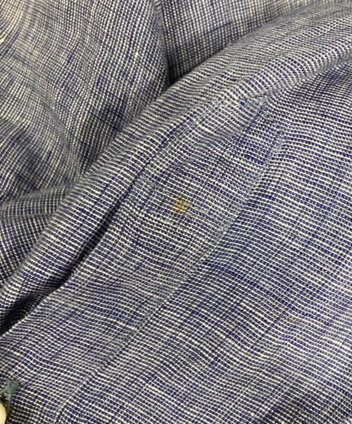 FAIRFAX（フェアファックス）FAIRFAX (フェアファックス) Cotonificio Albini (コトニフィーチョ アルビニ) リネンシャツ ブルー サイズ:Lの古着・服飾アイテム