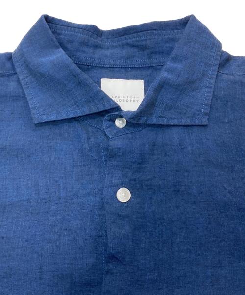 MACKINTOSH PHILOSOPHY（マッキントッシュ フィロソフィー）MACKINTOSH PHILOSOPHY (マッキントッシュ フィロソフィー) リネンシャツ ネイビー サイズ:SIZE42の古着・服飾アイテム
