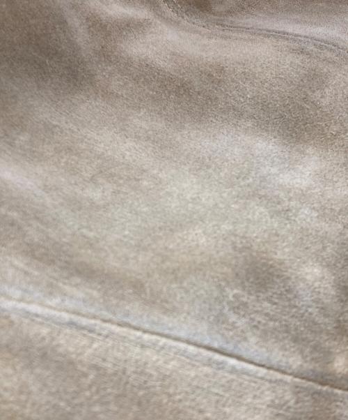 COACH（コーチ）COACH (コーチ) 舟形スエードワンショルダーバッグ ベージュの古着・服飾アイテム