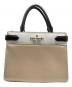 Kate Spade (ケイトスペード) カラーブロックサッチェル2WAYバッグ ベージュ：5000円