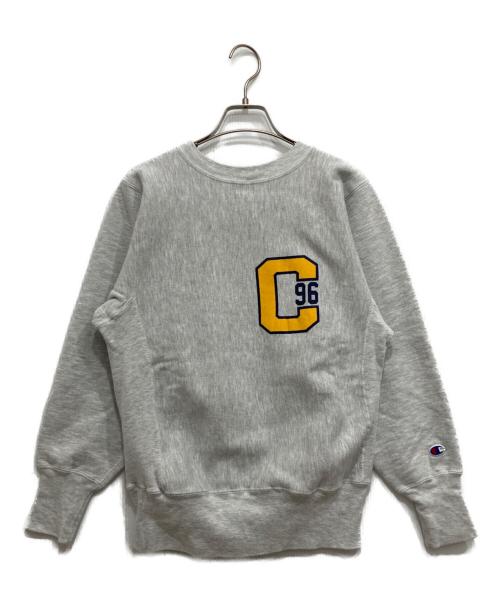 Champion（チャンピオン）Champion (チャンピオン) 90’s両面プリントリバースウィーブスウェット グレー サイズ:Sの古着・服飾アイテム