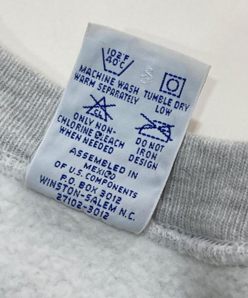 Champion（チャンピオン）Champion (チャンピオン) 90’s両面プリントリバースウィーブスウェット グレー サイズ:Sの古着・服飾アイテム