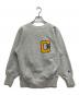 Champion（チャンピオン）の古着「90’s両面プリントリバースウィーブスウェット」｜グレー