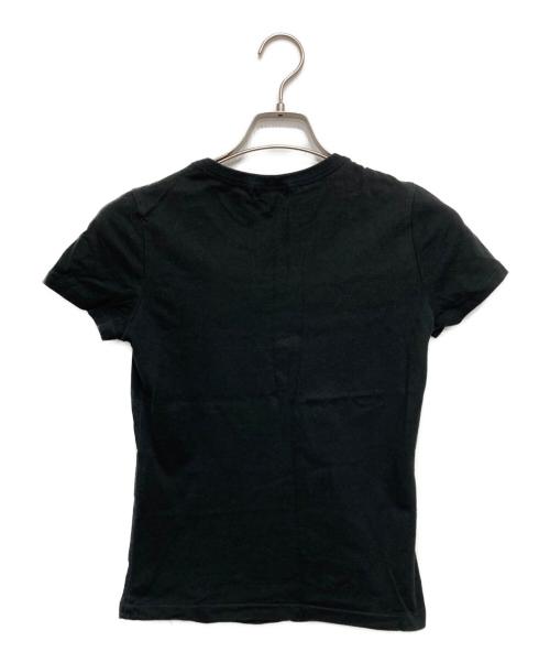 BURBERRY BLUE LABEL（バーバリー ブルー レーベル）BURBERRY BLUE LABEL (バーバリー ブルー レーベル) 胸刺繍Tシャツ ブラック サイズ:38の古着・服飾アイテム
