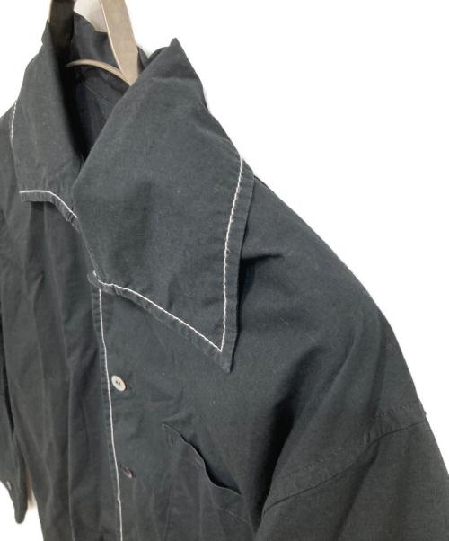 Y's（ワイズ）Y's (ワイズ) ステッチデザインコットン長袖シャツ ブラック サイズ:表記なしの古着・服飾アイテム