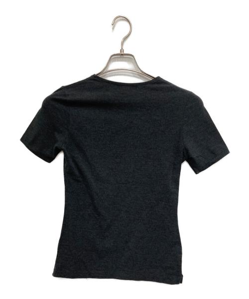 Y's（ワイズ）Y's (ワイズ) ストレッチタイト半袖Tシャツ ブラック サイズ:3の古着・服飾アイテム