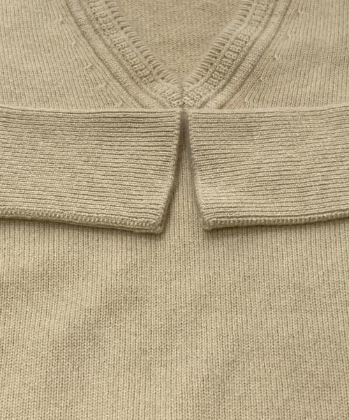 dunhill sport（ダンヒルスポーツ）dunhill sport (ダンヒルスポーツ) カシミヤニット ベージュ サイズ:FREEの古着・服飾アイテム