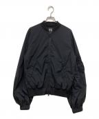 Y-3ワイスリー）の古着「W SILK NYLON GRAPHIC BLOUSON/ナイロンブルゾン」｜ブラック