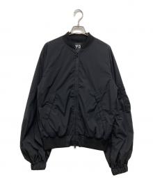 Y-3（ワイスリー）の古着「W SILK NYLON GRAPHIC BLOUSON/ナイロンブルゾン」｜ブラック