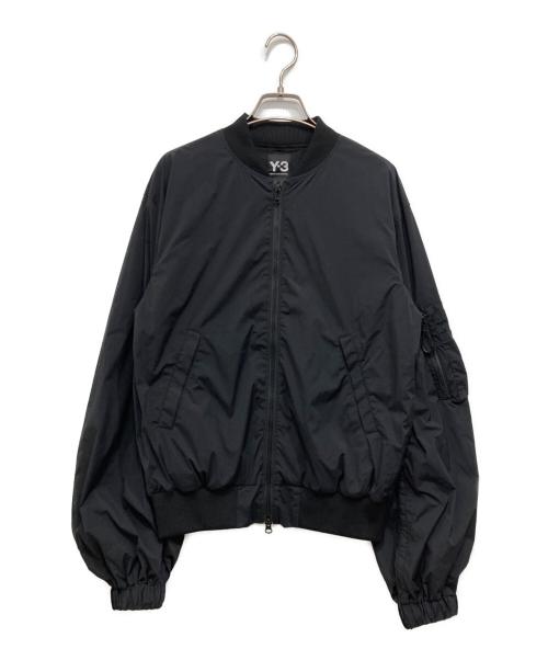 Y-3（ワイスリー）Y-3 (ワイスリー) W SILK NYLON GRAPHIC BLOUSON/ナイロンブルゾン ブラック サイズ:Sの古着・服飾アイテム