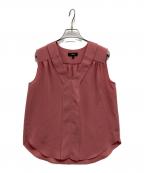 theoryセオリー）の古着「Prime GGT Light V Flap Top」｜ピンク