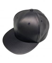 kijima takayuki×Karl Donoghue（キジマタカユキ×カールドノヒュー）の古着「LAMB LEATHER TRUCKER CAP」｜ブラック