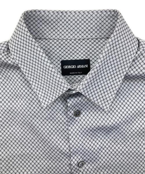 GIORGIO ARMANI（ジョルジオアルマーニ）GIORGIO ARMANI (ジョルジオアルマーニ) 総柄シャツ グレー サイズ:SIZE 41/16の古着・服飾アイテム