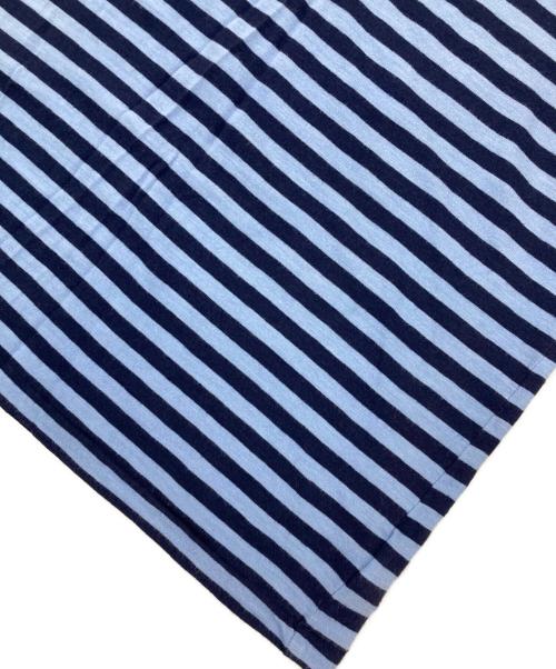 POLO RALPH LAUREN（ポロ・ラルフローレン）POLO RALPH LAUREN (ポロ・ラルフローレン) ヘンリーネックボーダーTシャツ ブルー サイズ:Lの古着・服飾アイテム