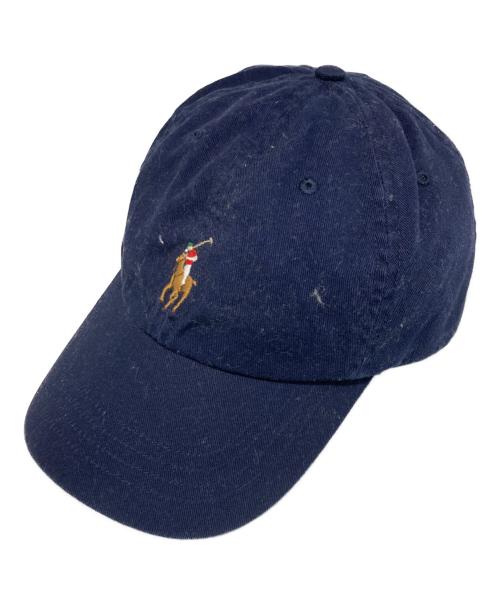 POLO RALPH LAUREN（ポロ・ラルフローレン）POLO RALPH LAUREN (ポロ・ラルフローレン) ロゴキャップ ネイビーの古着・服飾アイテム