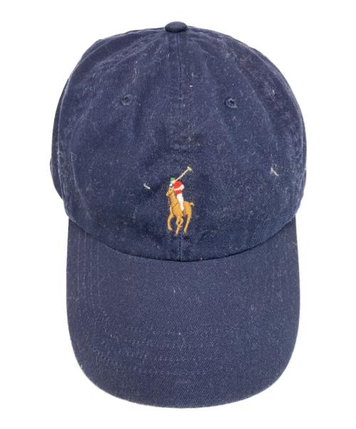 POLO RALPH LAUREN（ポロ・ラルフローレン）POLO RALPH LAUREN (ポロ・ラルフローレン) ロゴキャップ ネイビーの古着・服飾アイテム