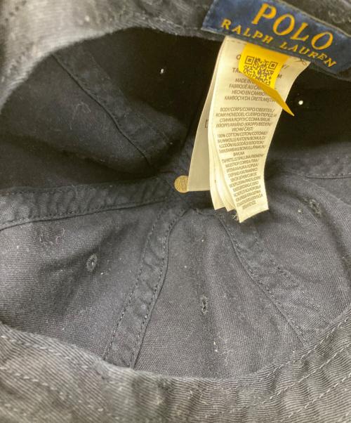 POLO RALPH LAUREN（ポロ・ラルフローレン）POLO RALPH LAUREN (ポロ・ラルフローレン) ロゴキャップ ネイビーの古着・服飾アイテム
