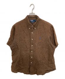 POLO RALPH LAUREN（ポロ・ラルフローレン）の古着「半袖リネンシャツ」｜ブラウン