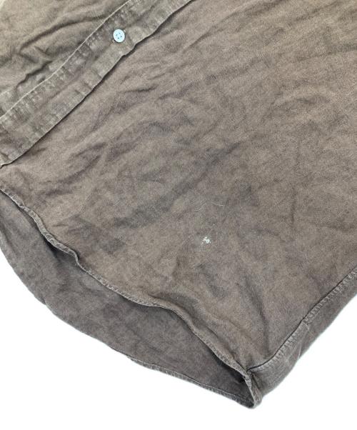 POLO RALPH LAUREN（ポロ・ラルフローレン）POLO RALPH LAUREN (ポロ・ラルフローレン) 半袖リネンシャツ ブラウン サイズ:XXLの古着・服飾アイテム