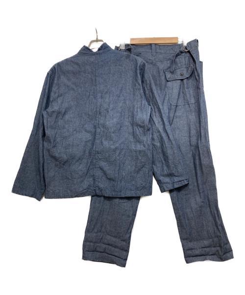 L'Anti cher（ランチシェール）L'Anti cher (ランチシェール) 80sフレンチチャイナセットアップ ブルー サイズ:54の古着・服飾アイテム