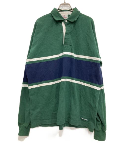 BARBARIAN（バーバリアン）BARBARIAN (バーバリアン) ラガーシャツ グリーン サイズ:2XLの古着・服飾アイテム